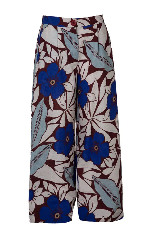 Curate GET EVEN Pant | Blue Floral