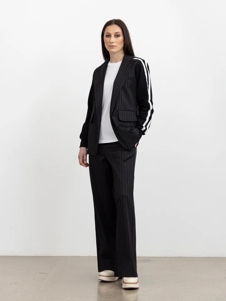 Reflective Blazer | Pinstripe