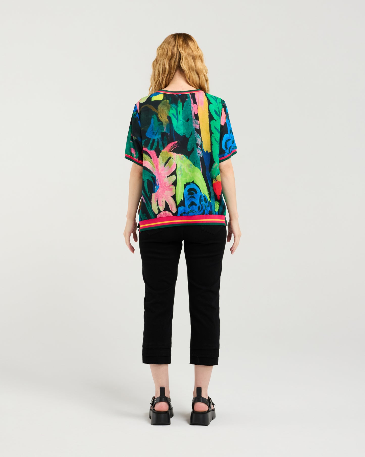 Zoe Top Midnight Fern