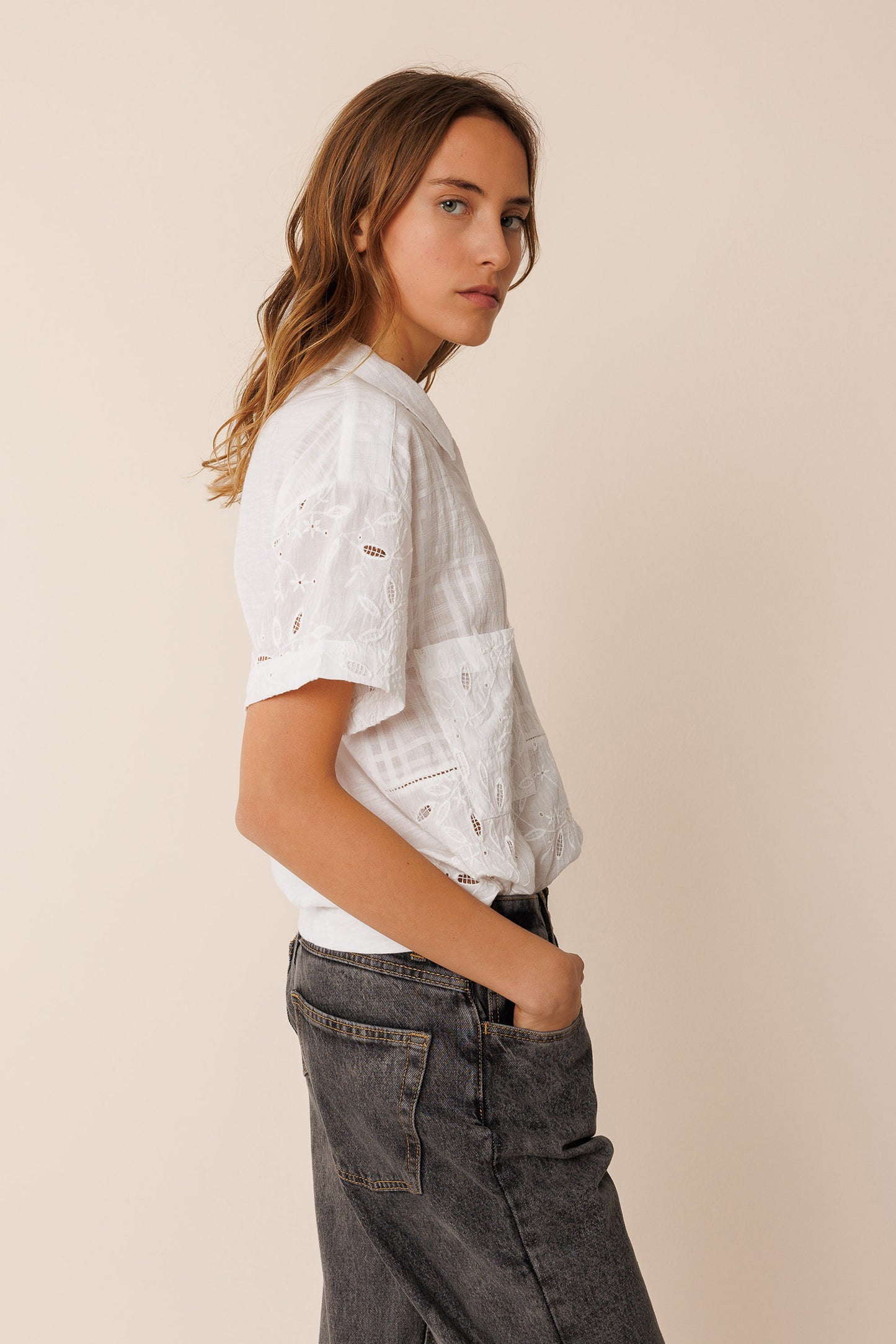 COMBINED EMBROIDERY SHIRT
