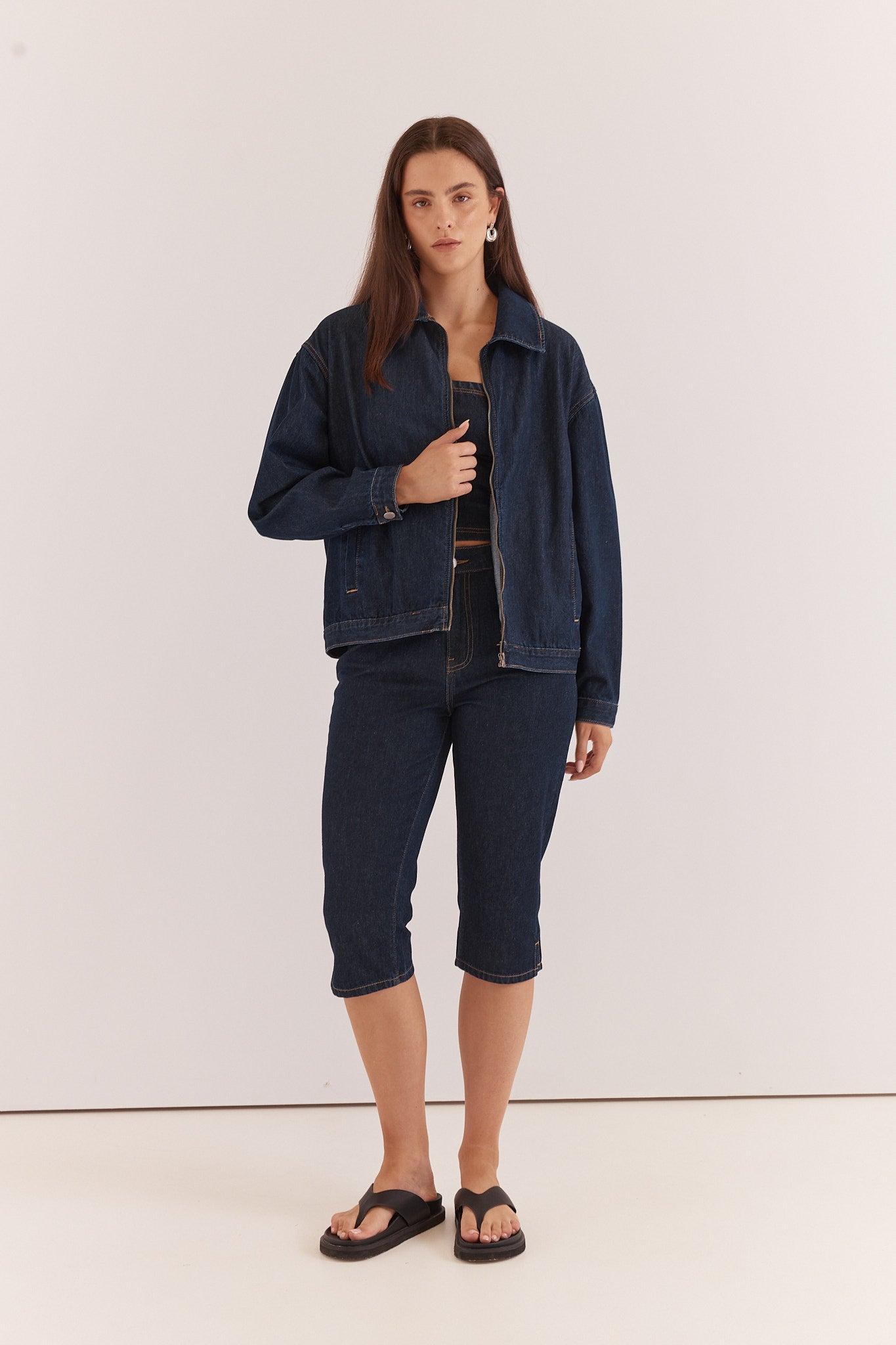 Kumi Zip Denim Jacket