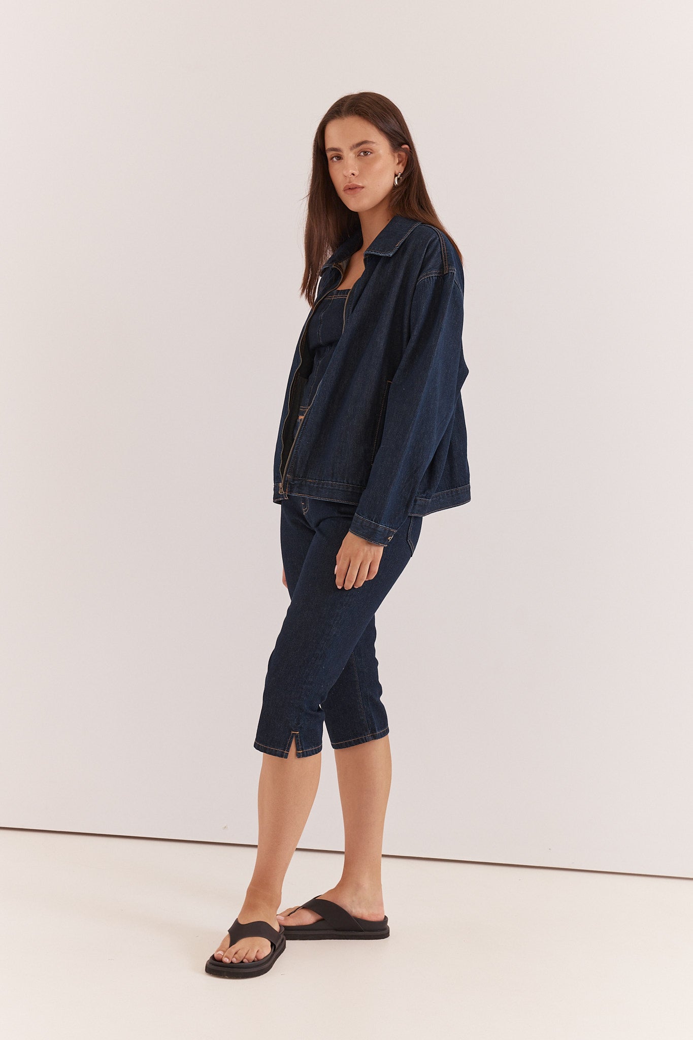 Kumi Zip Denim Jacket