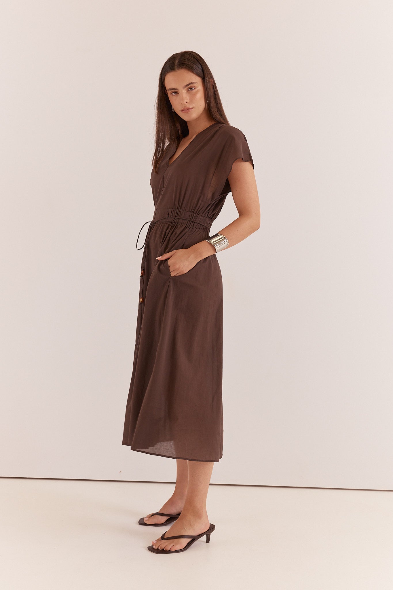 Nazalia Tie Waist Dress