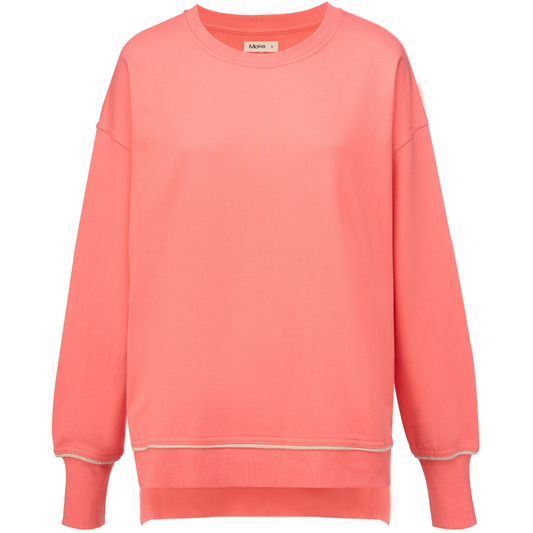 Suzy Women's Terry Cotton Sweatshirt Sunset Coral