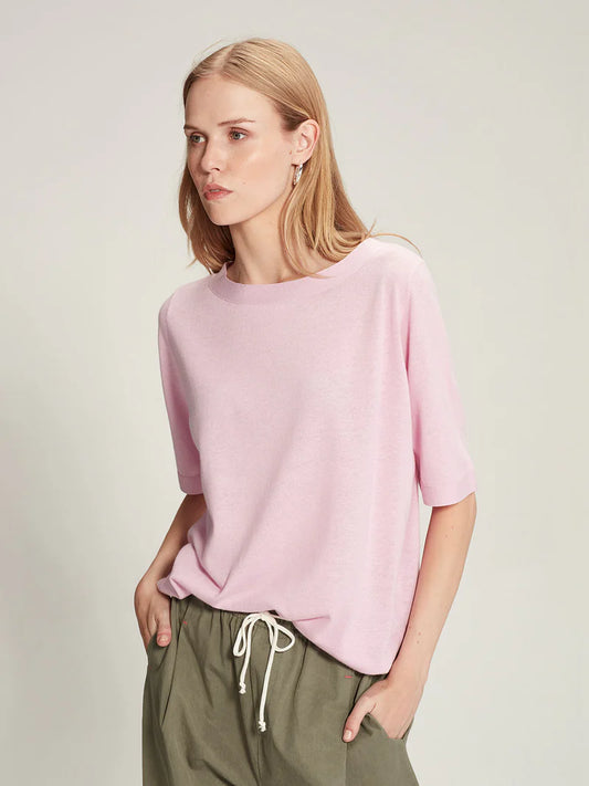 Sills + Co Alvaro Knit Tee in Wild Rose