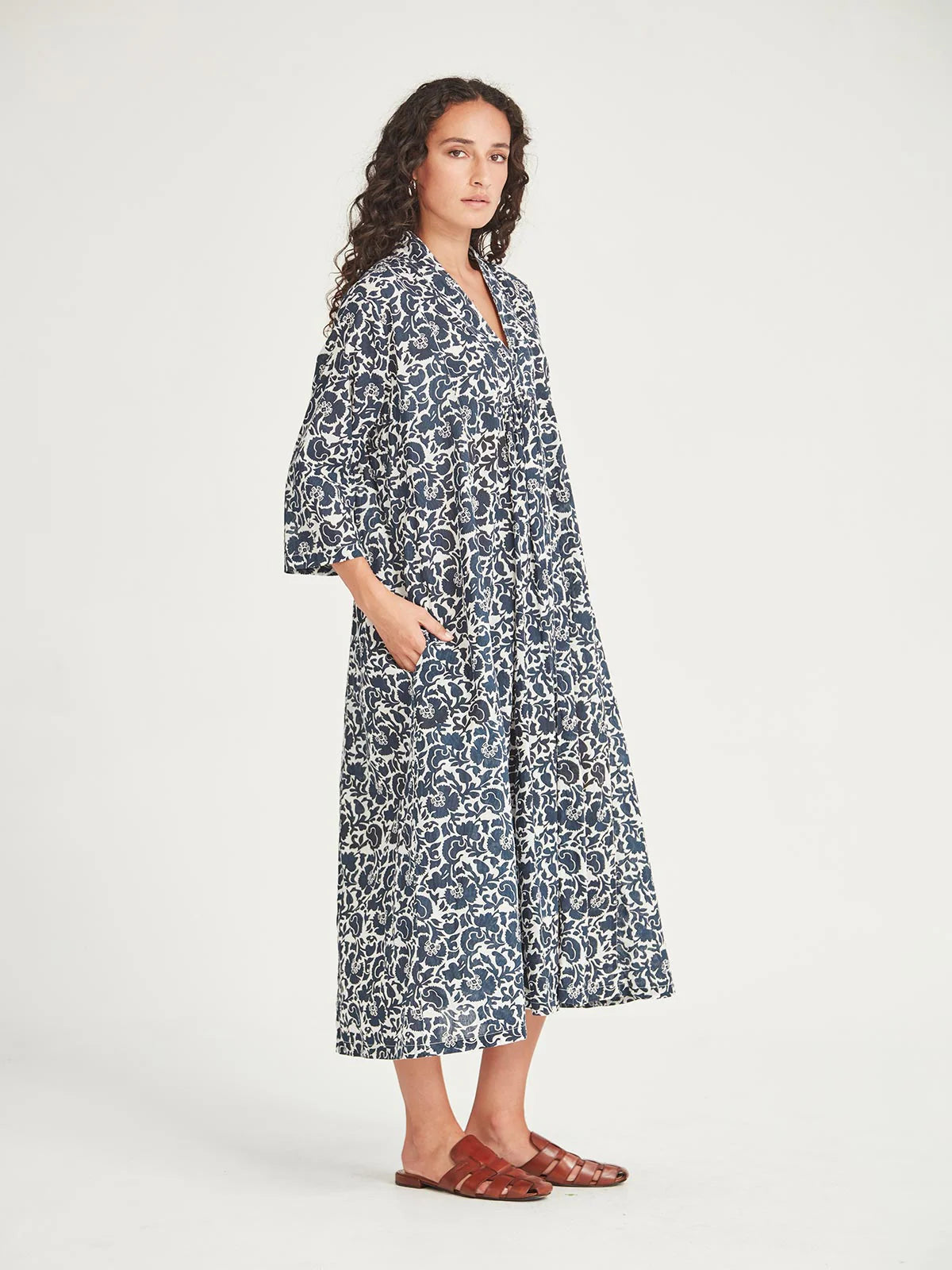 SILLS + CO Anjali Print Dress Blue