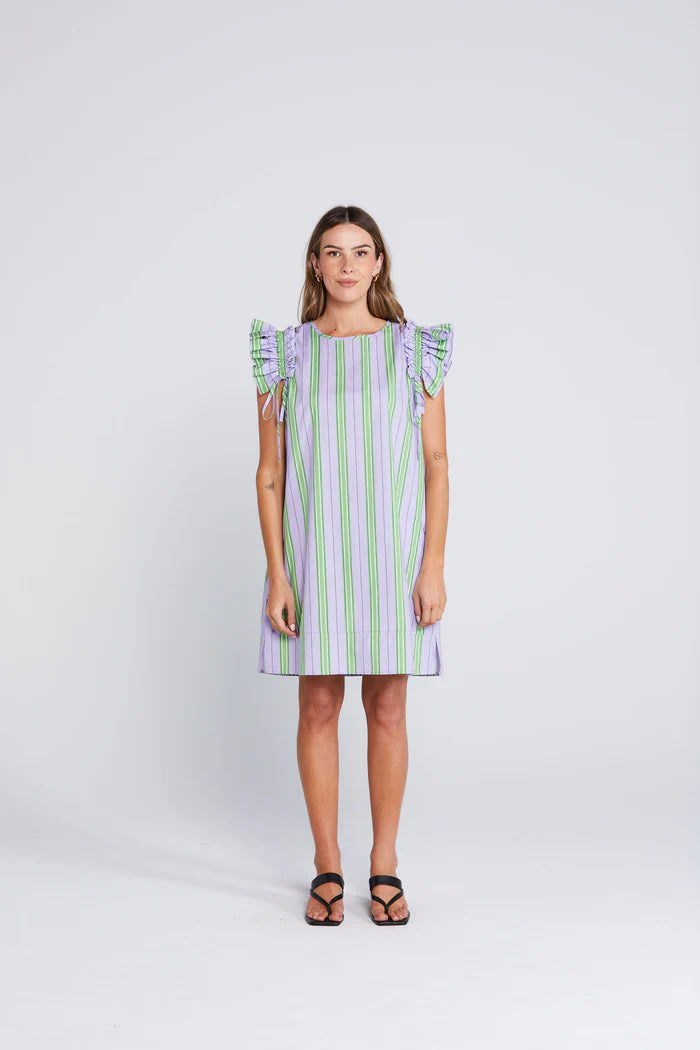 Tiesy Dress Royal Fern