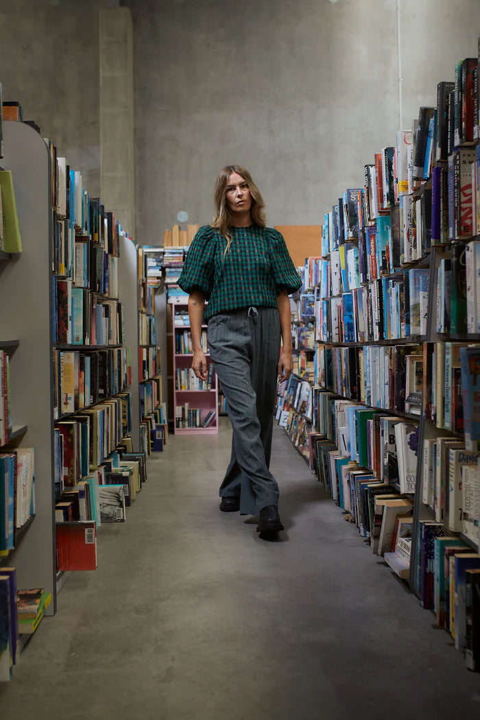 Lucie Top Petal Plaid