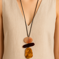 Terracotta Horizon Pendant Necklace