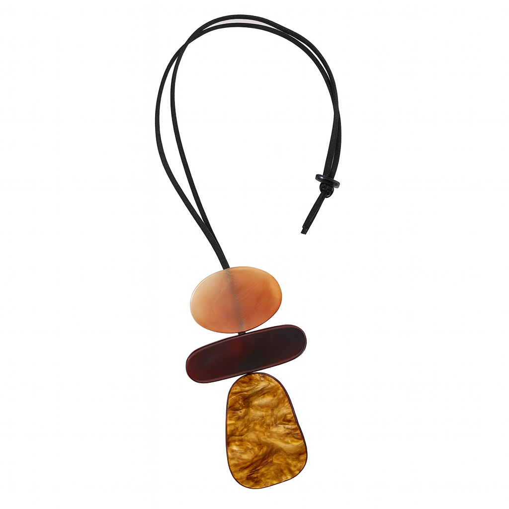 Terracotta Horizon Pendant Necklace