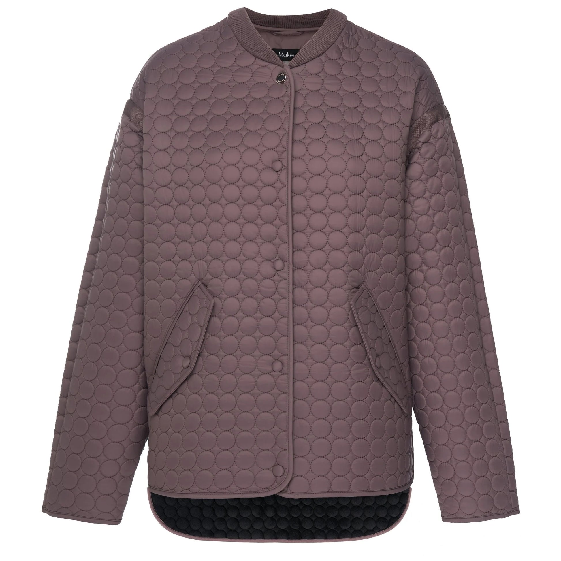 MOKE Tilly Quilted Bomber Jacket Cocoa Powder