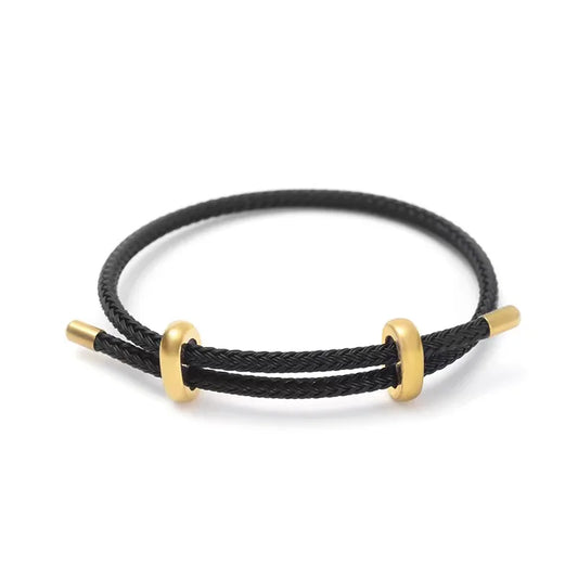 Unisex Braided Bracelet – Black