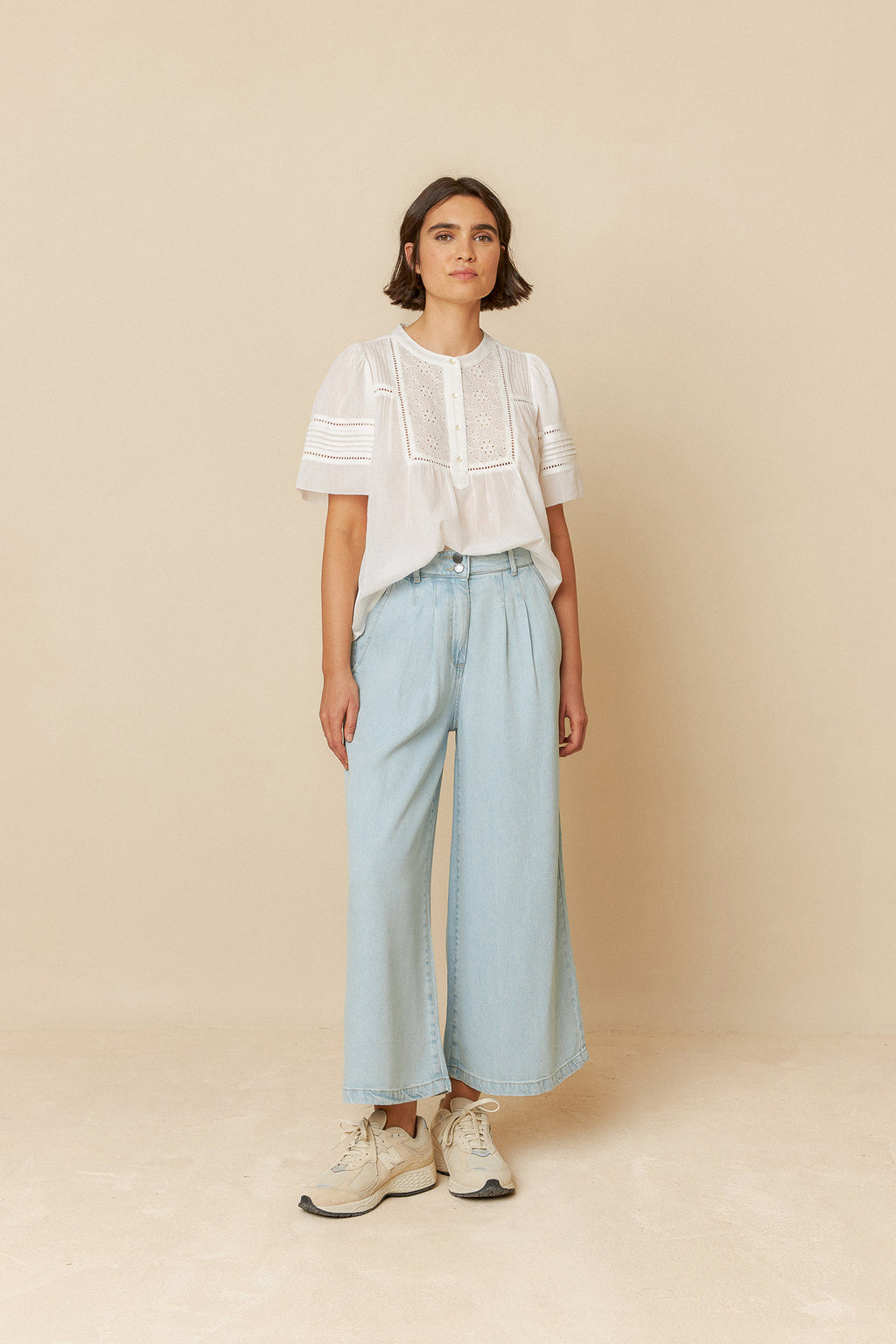 INDI + COLD Denim Effect Pants