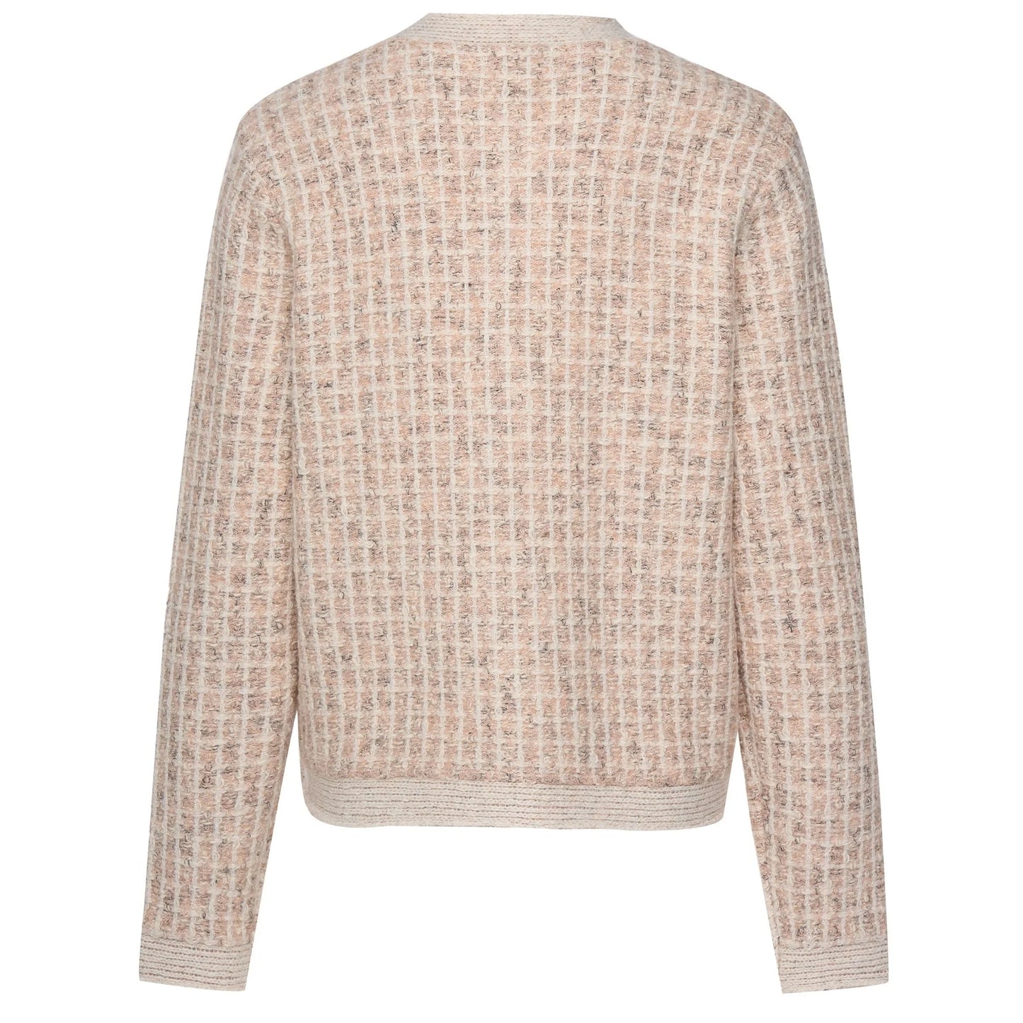 Moke Vivian Cardigan Blush Check