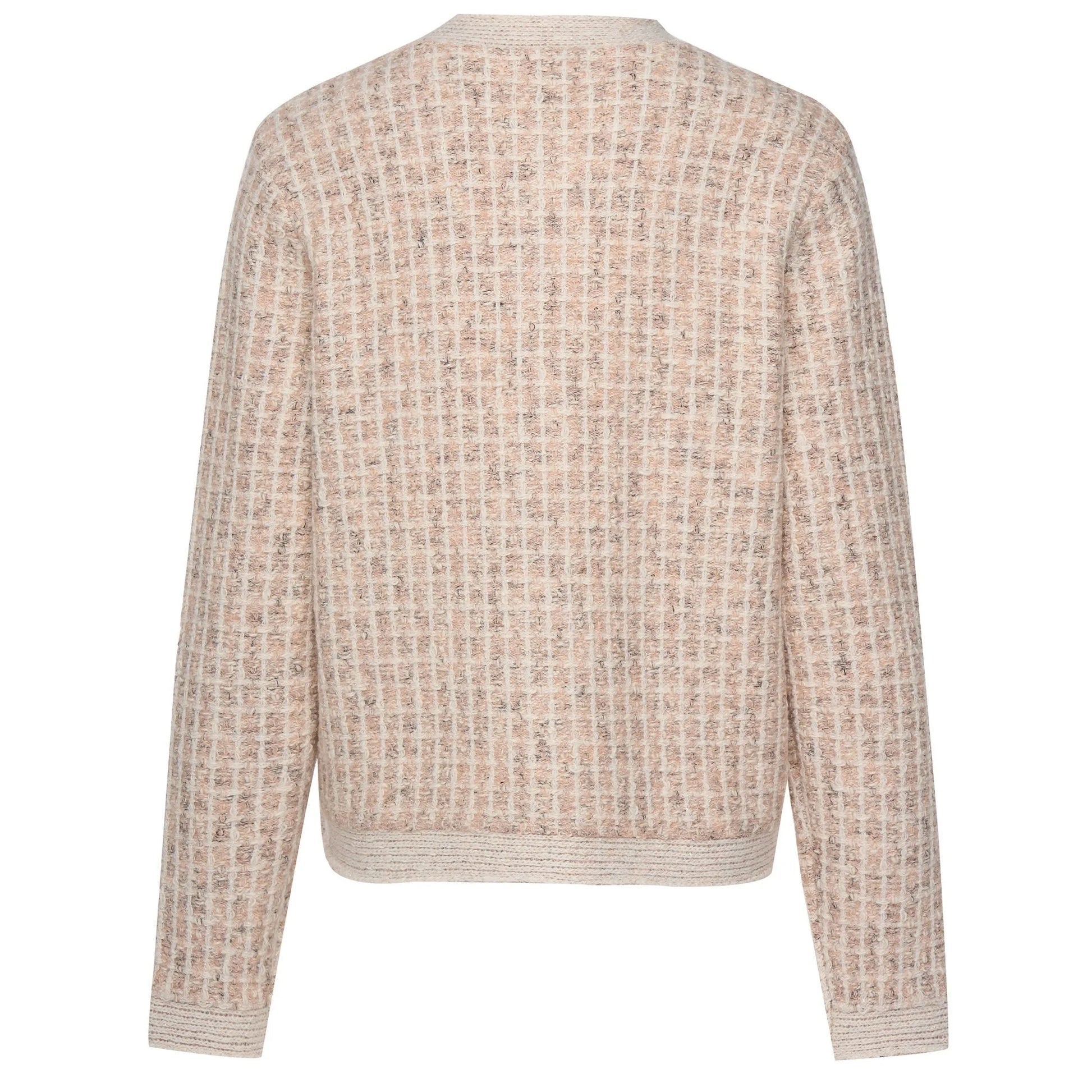 Moke Vivian Cardigan Blush Check