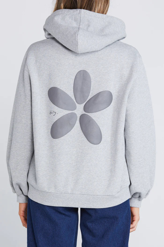 WFH Hoodie Grey Marle Petal