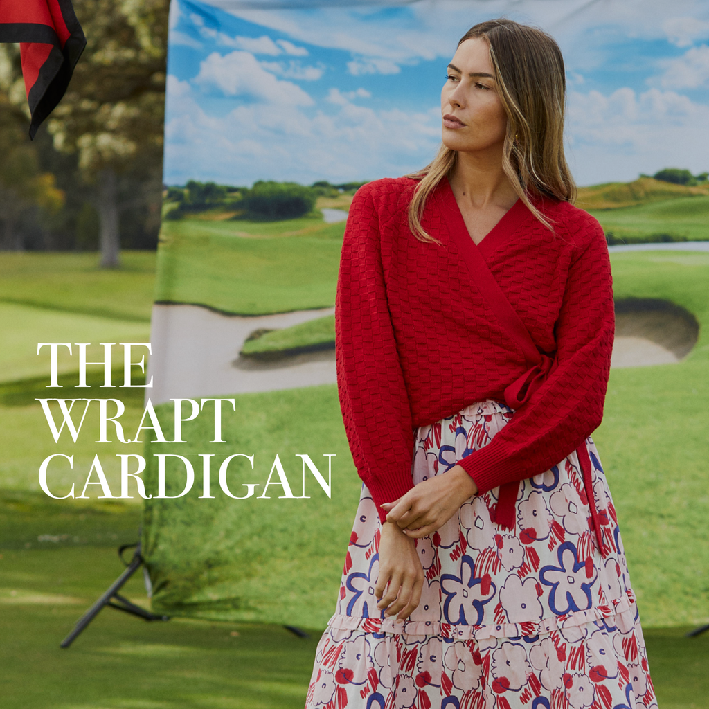 Wrapt Cardigan Sizzling Scarlet