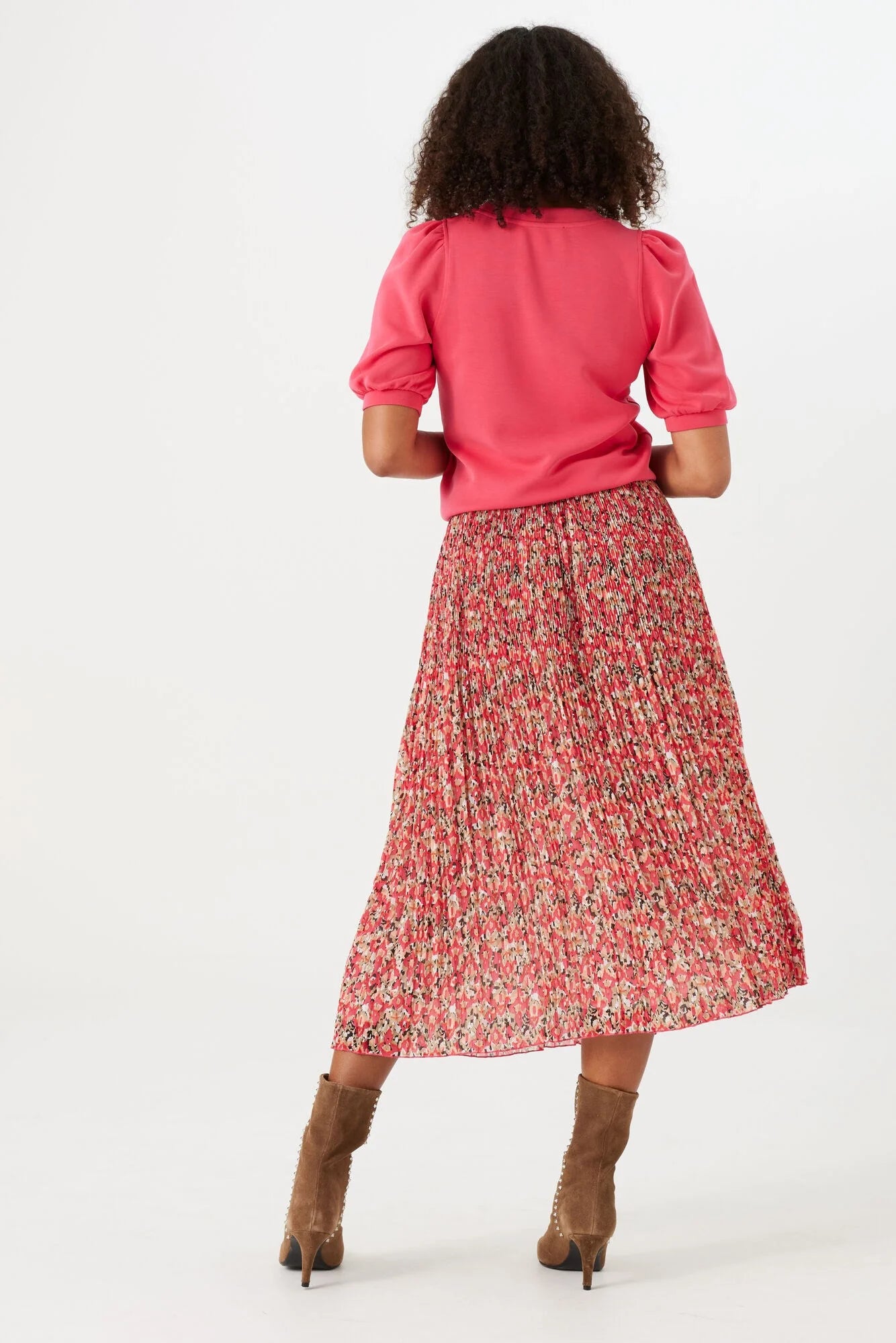 Garcia Pleated Skirt with Elastic Waisteband O40120