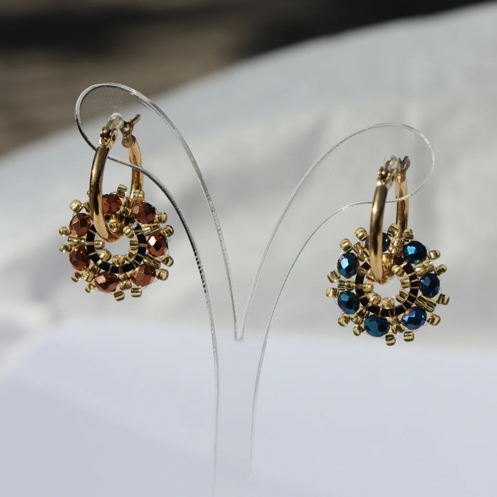 Steel Me Peacock and Bronte Earrings