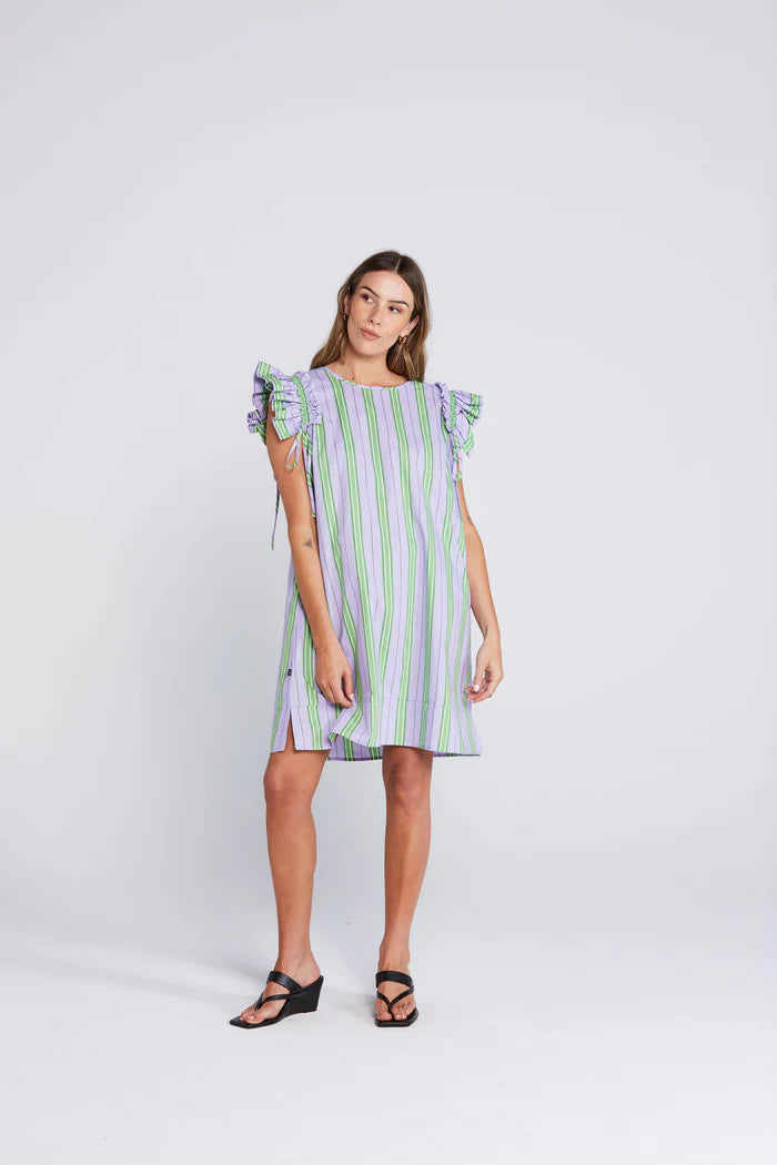 Tiesy Dress Royal Fern