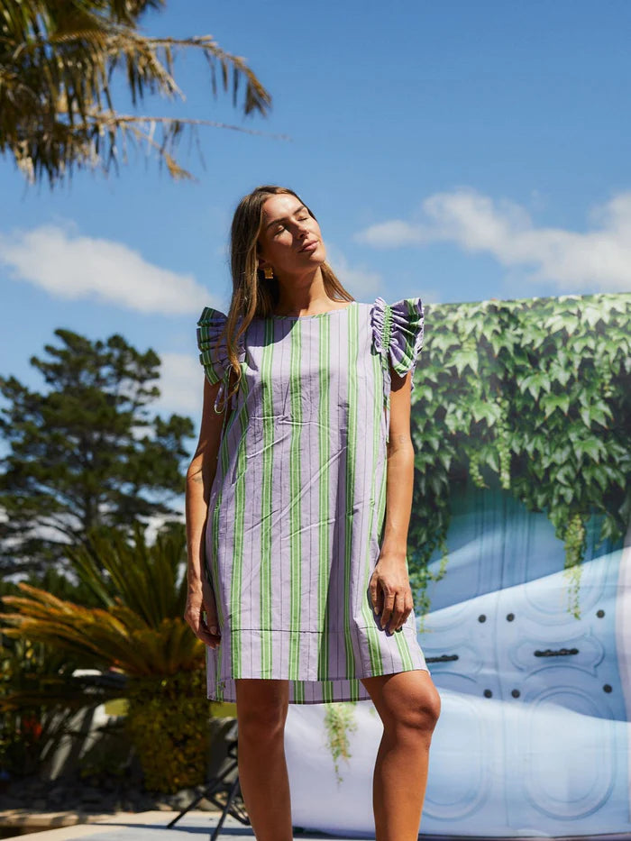 Tiesy Dress Royal Fern