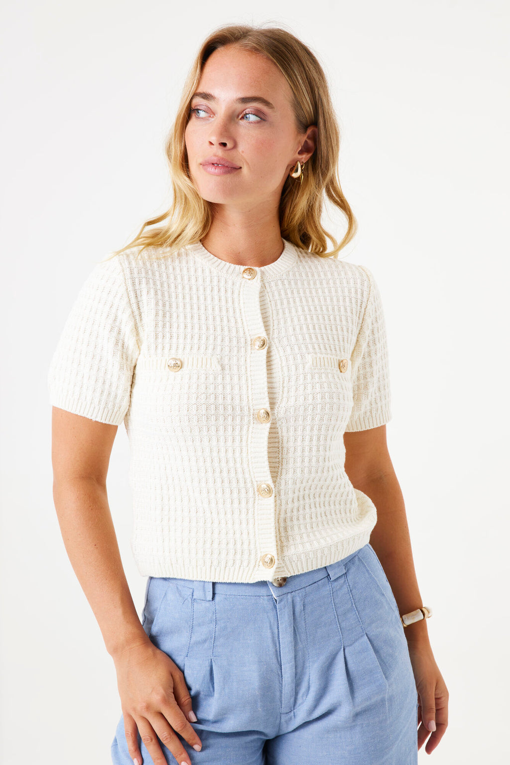 garcia short sleeve cardigan