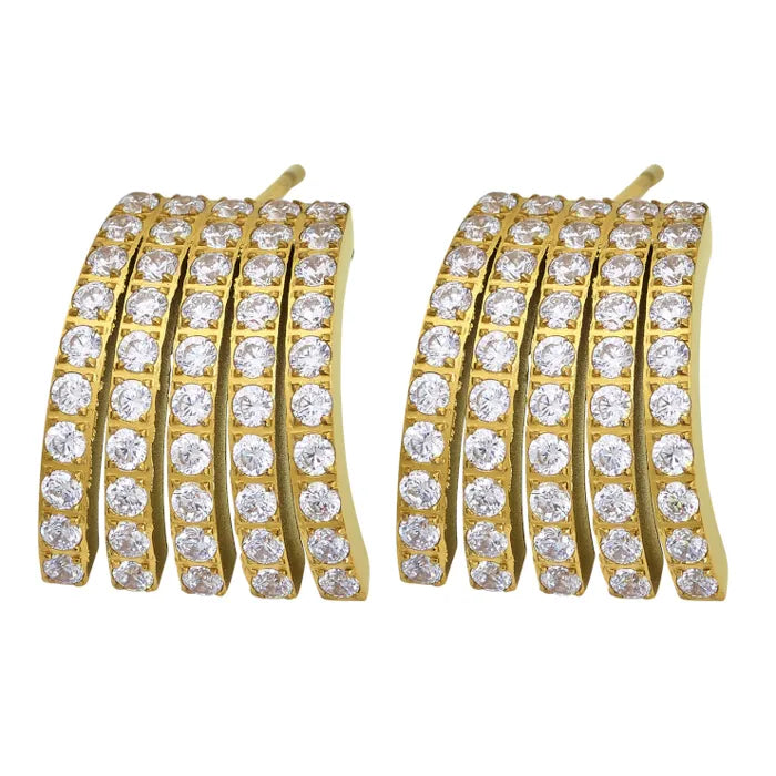 Glow Festive Studs Gold
