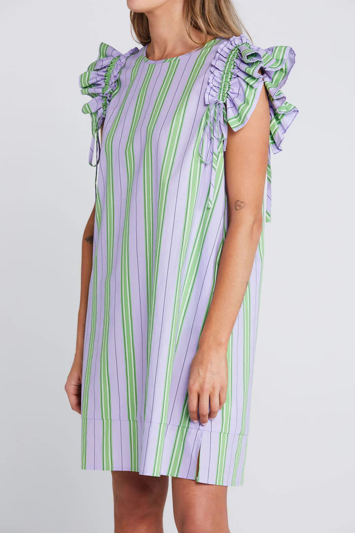 Tiesy Dress Royal Fern