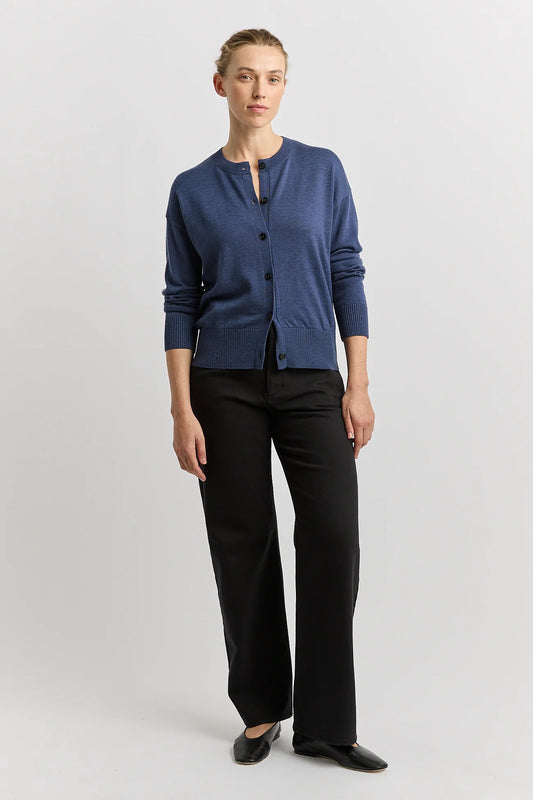 Toorallie Fine Knit Cardigan Galaxy Blue