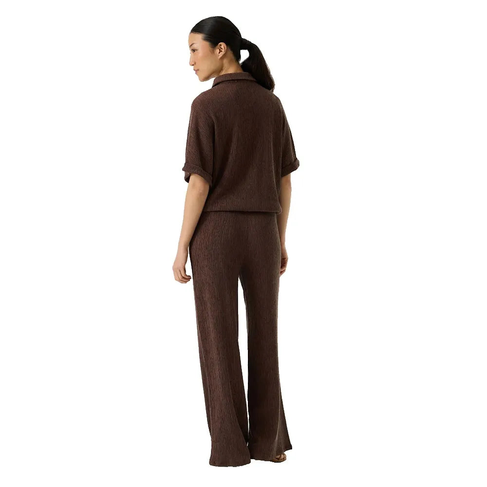 Short Sleeve Brown Shirt
