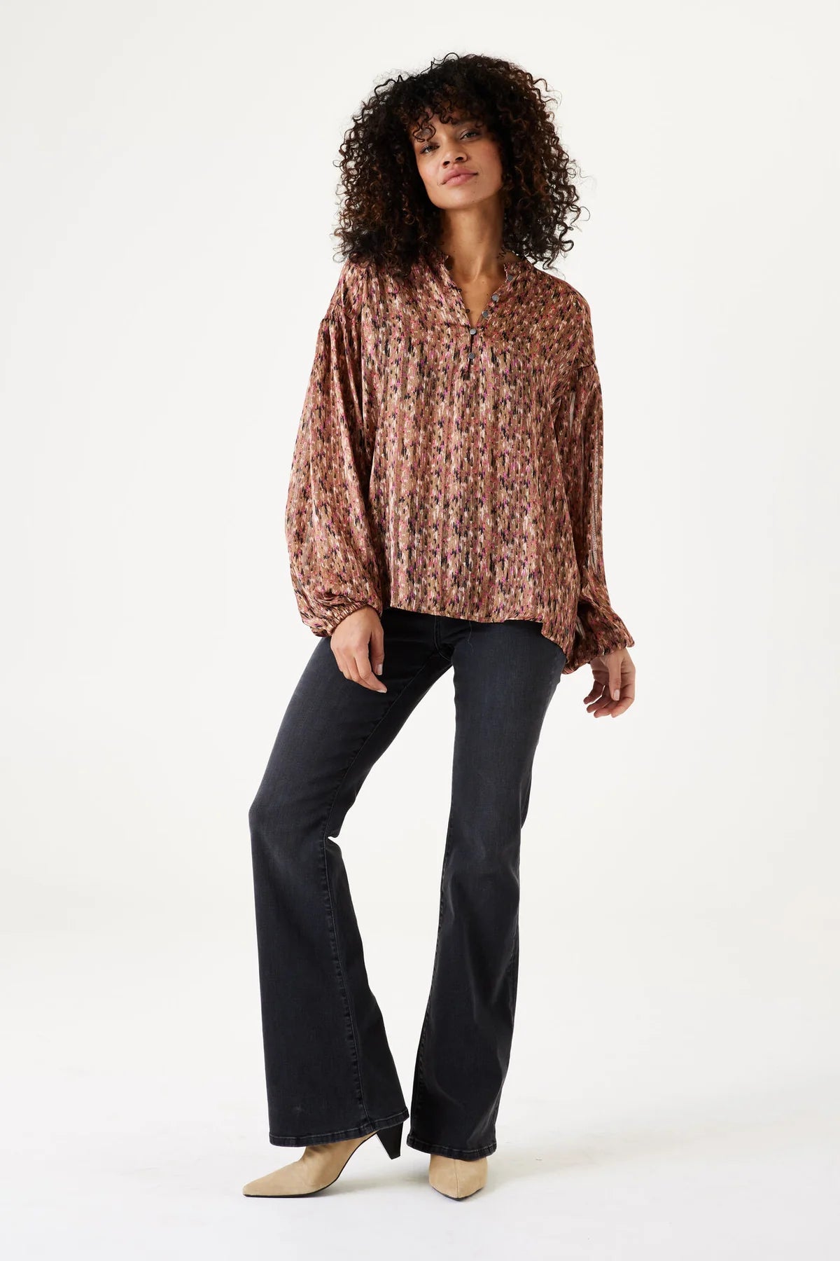 Garcia Golden Abstract Printed Blouse - H30234