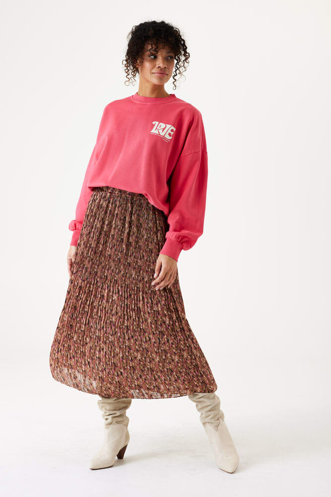 Garcia Midi Skirt with Metallic Thread - H30324