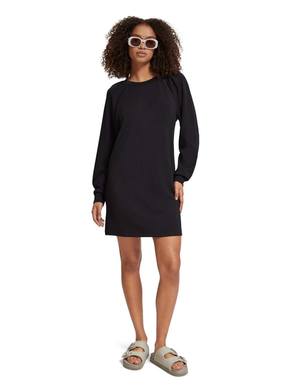 Scotch & Soda Tuck detail jersey dress