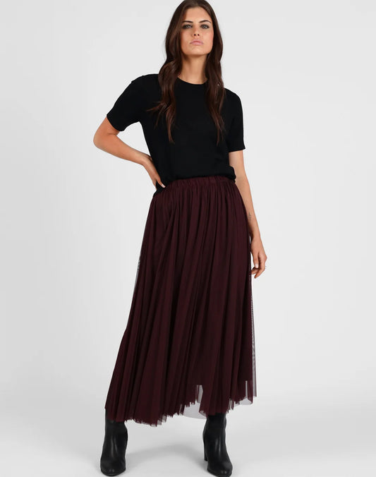 Mesh Godet Skirt