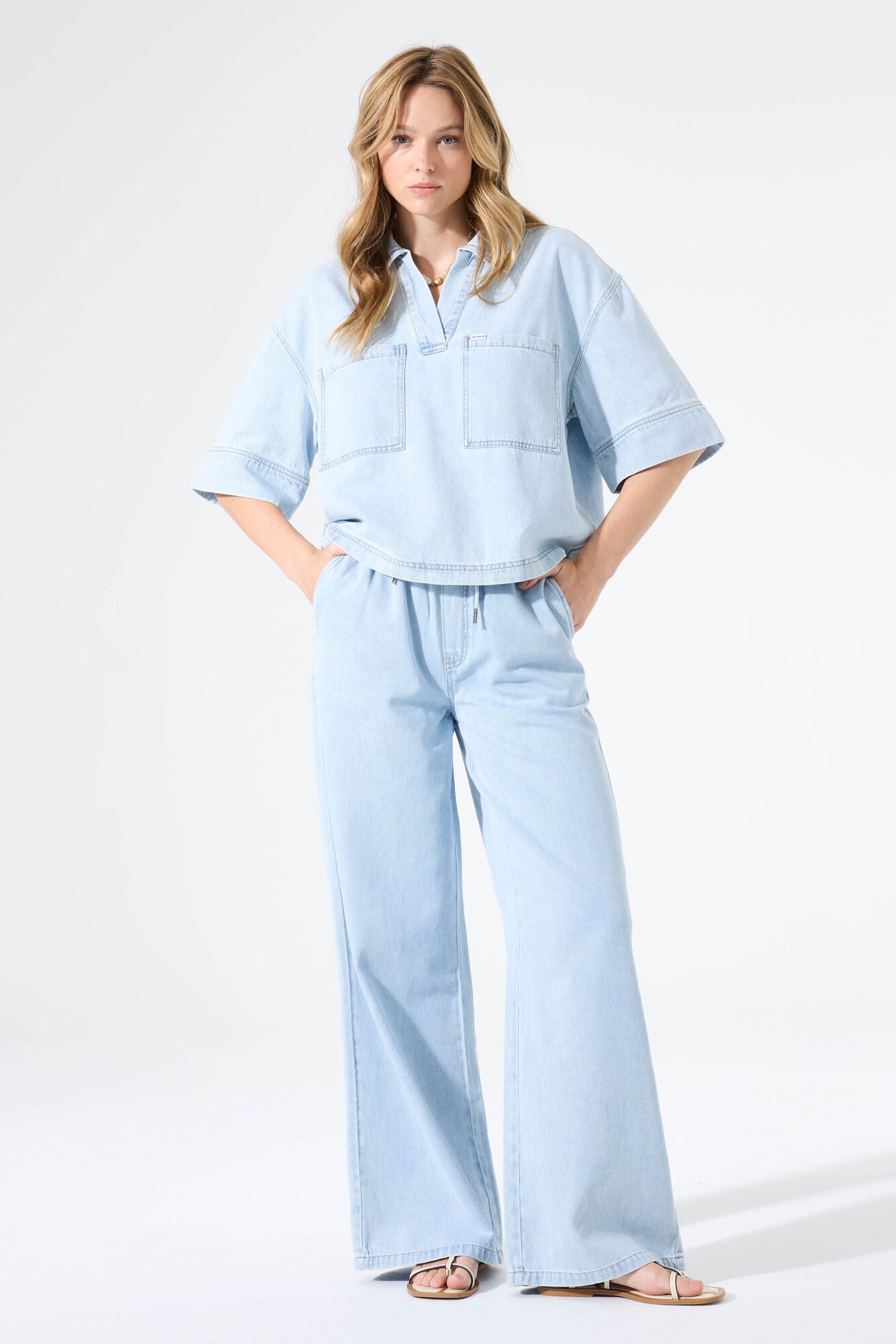 Denim Blouse Light Used