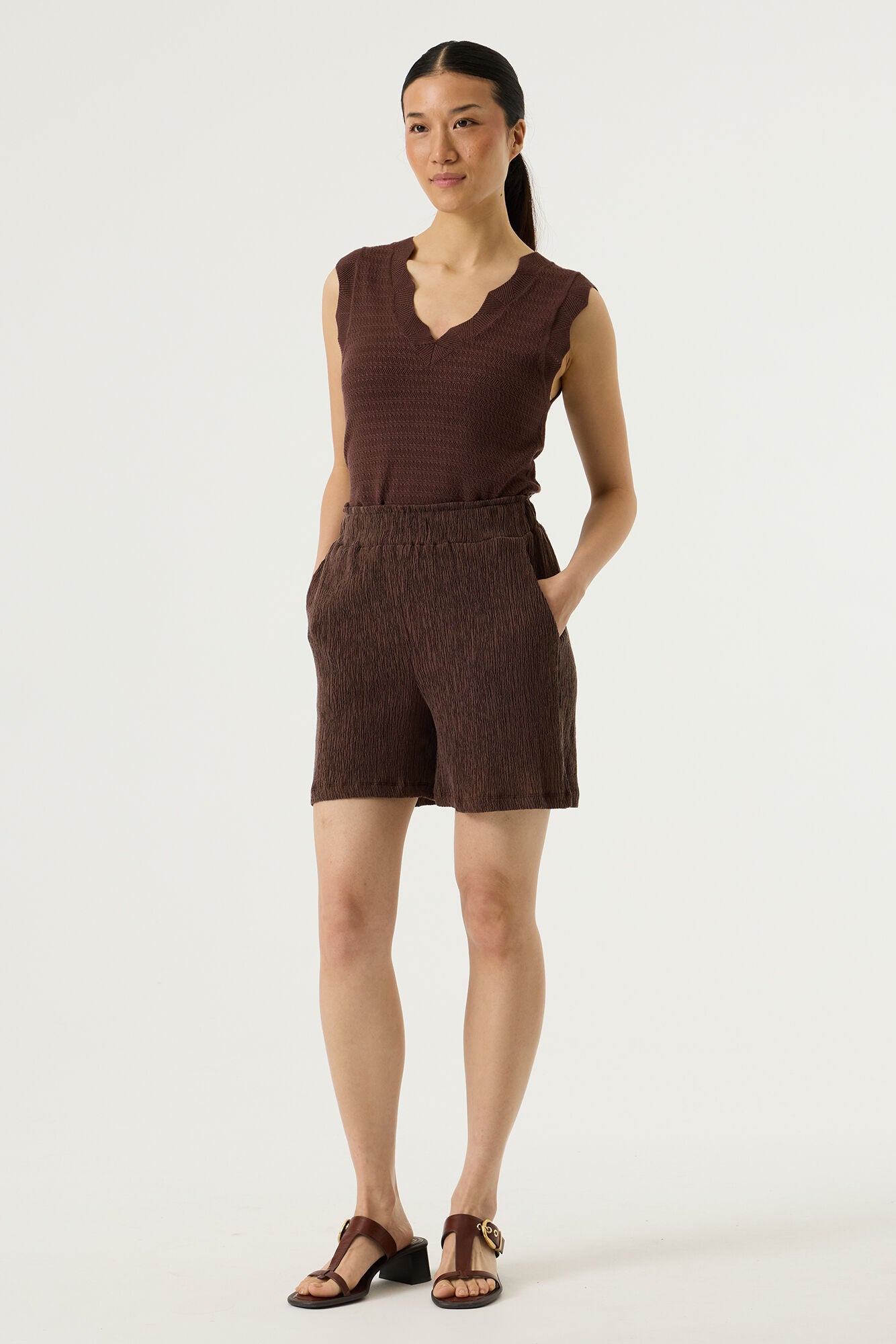 Brown shorts