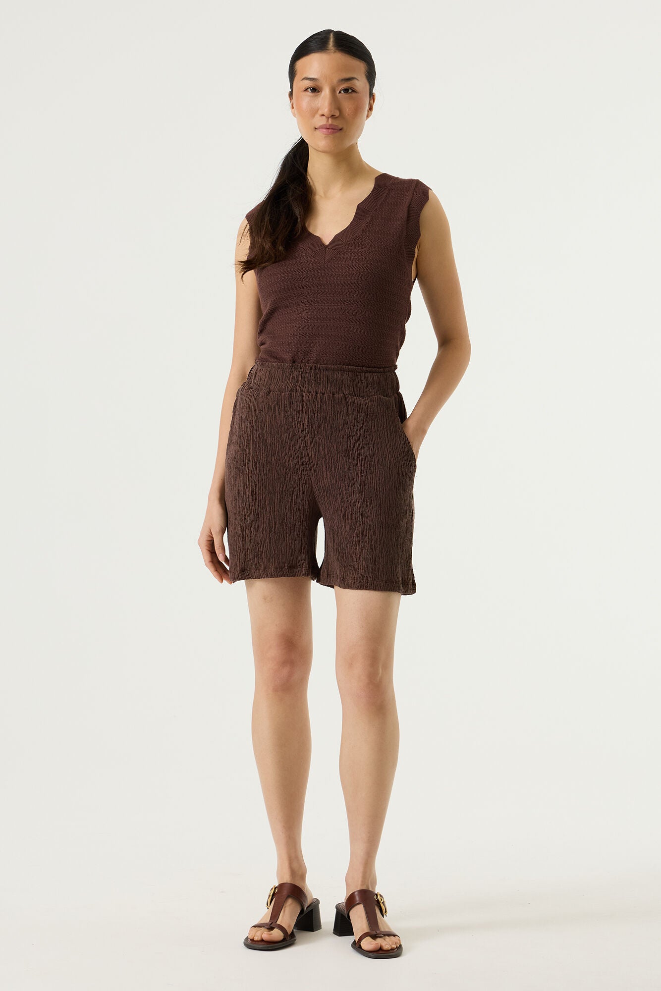 Brown shorts