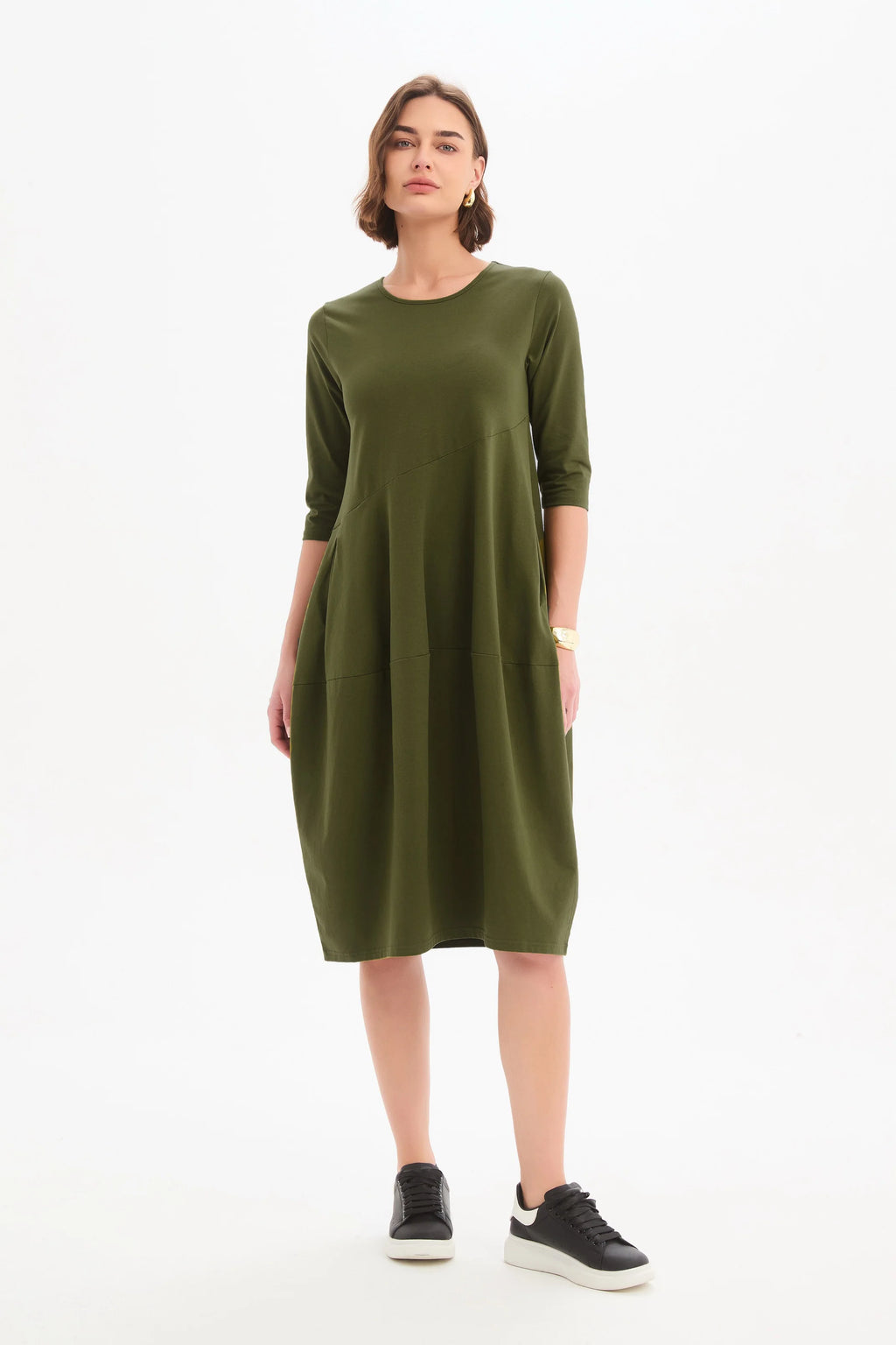 DIAGONAL SEAM WINTER DRESS