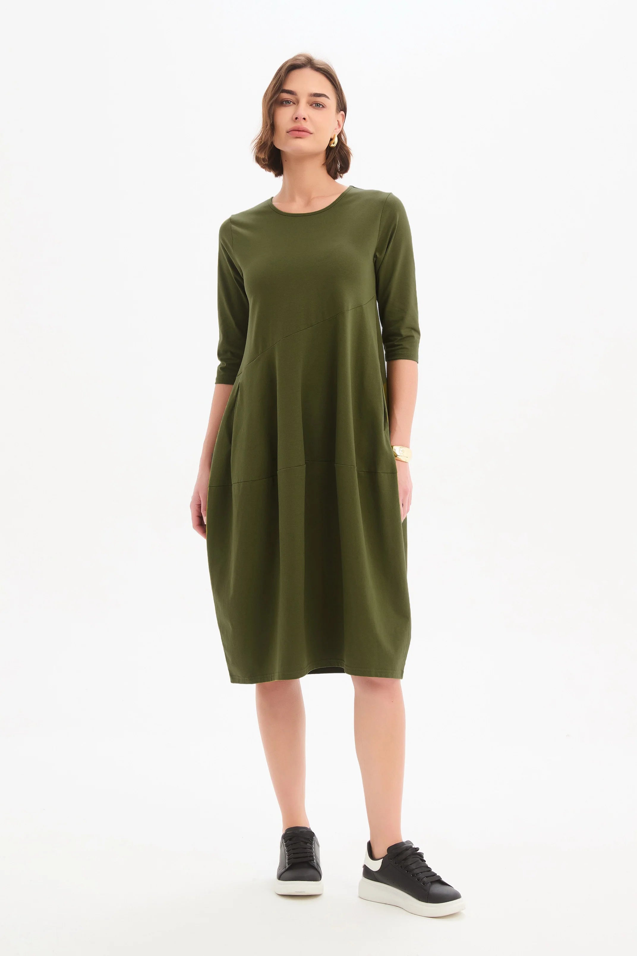 DIAGONAL SEAM WINTER DRESS