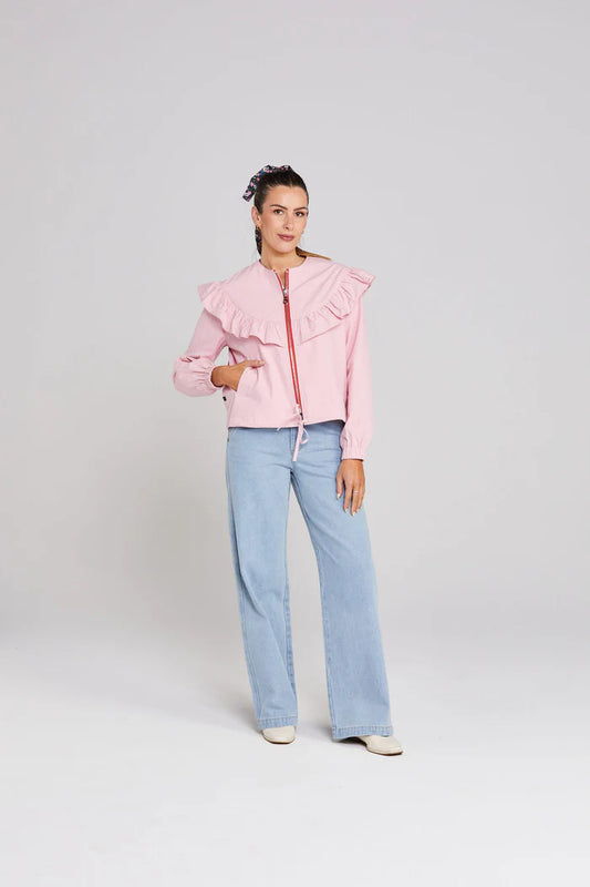 Flounce Jacket - Soft Pink