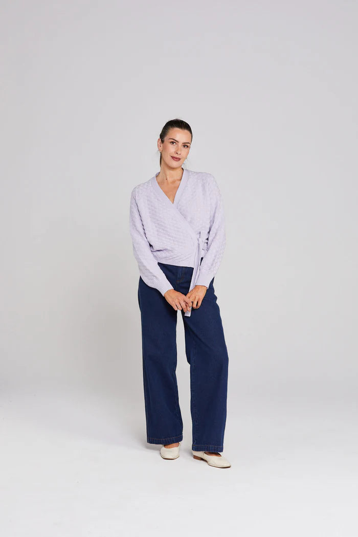 Wrapt Cardigan Lilac