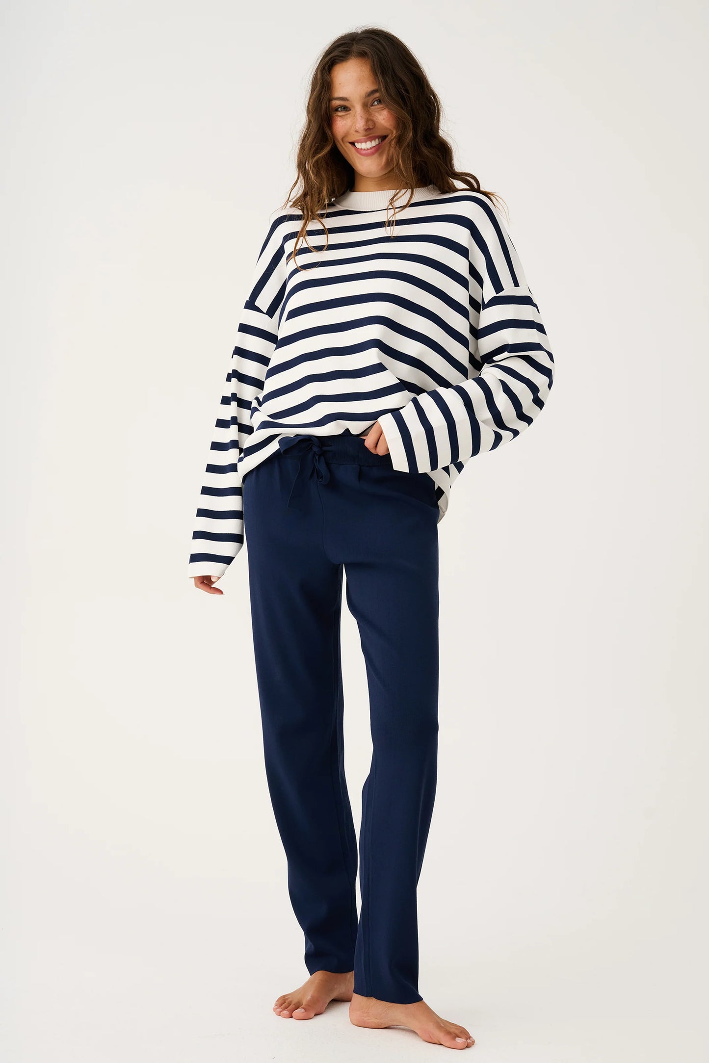Pennie Knit Pant - Navy