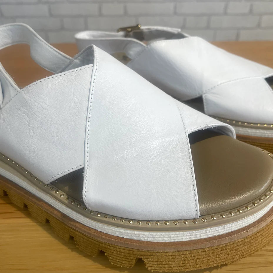 Repo White  Italian Sandals
